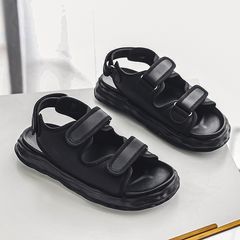 Dép Sandal Ulzzang Cao Cấp 2 Quai Nam Nữ - Xăng-đan Đế Thấp Kiểu Dáng Đơn Giản, Thời Trang và Sang Trọng