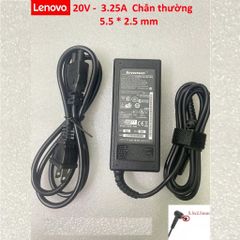 Sạc Laptop Lenovo Chính Hãng 20V - 3.25A - 65W Chân Thường 5.5 x 2.5 mm - Sạc Zin, Đảm Bảo An Toàn