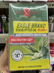 Dầu Khuynh Diệp Con Ó Eagle Brand Singapore 25ml - Giảm đau, Thư giãn, Tăng cường miễn dịch, Sản phẩm chăm sóc sức khỏe tự nhiên