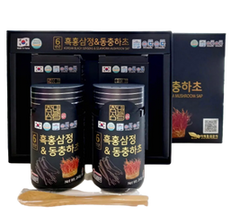Cao Hắc Sâm Đông Trùng Hạ Thảo Chambarunsam Hàn Quốc 240g Set 2 Lọ - Tăng Cường Sức Đề Kháng, Bồi Bổ Cơ Thể, Giảm Stress