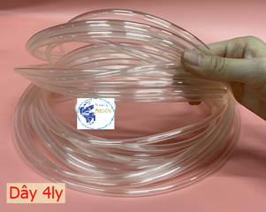 Dây Sủi Oxy Hồ Cá 4ly & 5ly - Phụ Kiện Hồ Cá Cảnh Chất Lượng, Màu Trắng & Đen, Dùng Cho Máy Sủi Oxy