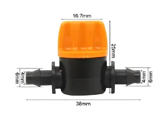 Van Khóa Dây Oxy Cam Đen - Phụ Kiện Chất Lượng Cho Bể Cá Cảnh Guppy - Độ Dài 4cm, Khấc Giữ Dây Oxy