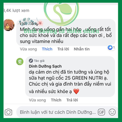 Sữa Hạt Ngũ Cốc Nhập Khẩu 25 Green Nutri 625gr - Thanh Lọc Cơ Thể, Tốt Cho Tiêu Hóa, Thuần Chay, Không Chất Bảo Quản