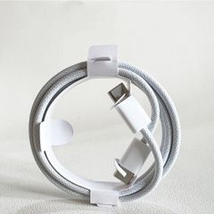 Cáp sạc nhanh bọc dù 60W Type C cho điện thoại Android, iPhone 15, Samsung, LG, Sony - Chống rối, bảo hành 1 đổi 1