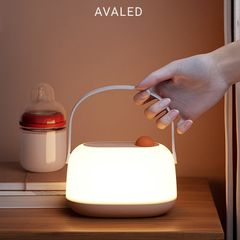 Đèn Ngủ Cho Bé Sơ Sinh Ánh Sáng Vàng Ấm, Bảo Vệ Mắt, Sạc Type C, Quai Xách Tiện Lợi MTR083
