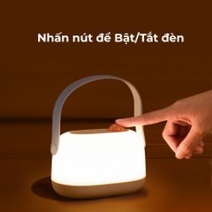 Đèn Ngủ Cho Bé Sơ Sinh Ánh Sáng Vàng Ấm, Bảo Vệ Mắt, Sạc Type C, Quai Xách Tiện Lợi MTR083