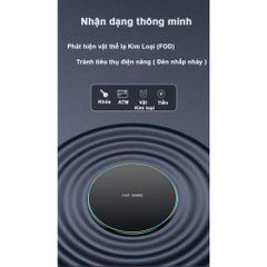 Đế Sạc Nhanh Không Dây Qi Cho Điện Thoại Thông Minh & Tai Nghe - Chế Độ Bảo Vệ Thông Minh, LED Báo Sạc, Tương Thích Nhiều Thiết Bị