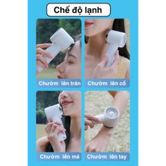 Quạt Tích Điện Cầm Tay Mini FS16 - Làm Mát Nhanh Chỉ Sau 10 Giây, Pin Sạc Lâu 2-8 Giờ, Thiết Kế Nhỏ Gọn Tiện Lợi