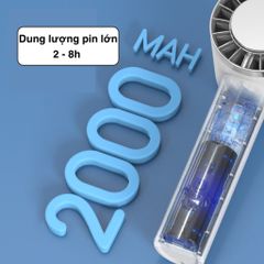 Quạt Tích Điện Cầm Tay Mini FS16 - Làm Mát Nhanh Chỉ Sau 10 Giây, Pin Sạc Lâu 2-8 Giờ, Thiết Kế Nhỏ Gọn Tiện Lợi
