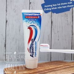 Kem Đánh Răng Aquafresh 160g Nội Địa Nhật Bản, Xanh dương