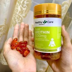 Viên uống mầm đậu nành Super Lecithin 1200mg Healthy Care - Hỗ trợ sức khỏe, cải thiện trí nhớ & tim mạch, năng lượng dồi dào