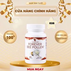 Viên Phấn Ong Forever Bee Pollen 026Flp - Giàu Enzyme, Tăng Cường Sức Khỏe, Bổ Sung Dinh Dưỡng Nguyên Chất, 100 Viên/Lọ