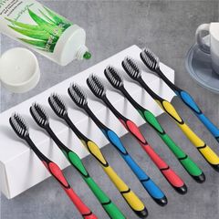 Bàn Chải Đánh Răng Bossi Hàn Quốc - Lông Than Hoạt Tính Tiêu Diệt Vi Khuẩn, Làm Sạch Sâu, An Toàn Cho Nướu Răng