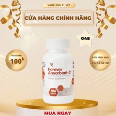 Viên Uống Bổ Sung Vitamin C Forever Absorbent_C - Đẹp Da, Chống Lão Hóa, Tăng Đề Kháng - 100 Viên/Hộp, Xuất Xứ Mỹ