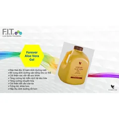 Thùng Nước Aloe Vera Gel 015 FLP Nước Lô Hội Tươi Nguyên Chất (12 Bình).