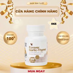 Viên Tỏi Đen Forever Garlic-Thyme 100v/lọ - Tăng cường miễn dịch, hỗ trợ sức khỏe tim mạch và giảm mỡ máu tự nhiên