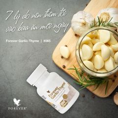 Viên Tỏi Đen Forever Garlic-Thyme 100v/lọ - Tăng cường miễn dịch, hỗ trợ sức khỏe tim mạch và giảm mỡ máu tự nhiên