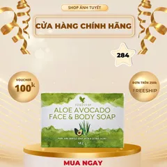 Xà phòng Làm Sạch Mặt & Cơ Thể Bơ 100% Tự Nhiên - Dưỡng Ẩm & Làm Tươi Mát Da - Avocado Face & Body Soap 284 Flp