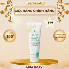 (Mẫu Mới) Sữa tắm Lô Hội  Aloe Body Wash 646FLp.