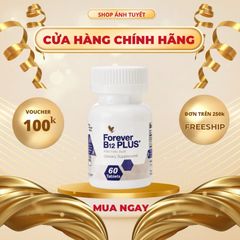 Viên uống Vitamin B12 Forever B12 Plus 500mcg & Axit Folic 400mcg Hỗ trợ sức khỏe, 60 viên bổ máu, giảm stress