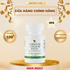 Viên Cam Thảo Forever Lycium Plus 072 - Thực Phẩm Chức Năng Hỗ Trợ Sức Khỏe Phổi và Dạ Dày - 100 Viên/Lọ
