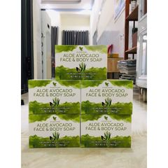 Combo 5 Xà Phòng Avocado Làm Sạch Mặt & Cơ Thể 284 Flp - Giúp Dưỡng Ẩm, Làm Trẻ Hóa Da Từ Thiên Nhiên, An Toàn Cho Tất Cả Các Loại Da