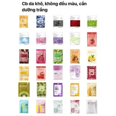 Mặt Nạ Dưỡng Da Chiết Xuất Thiên Nhiên 25g - Cấp Ẩm, Dưỡng Trắng, Giảm Mụn, Mờ Thâm Căng Bóng, Thư Giãn Da Chất Lượng Cao