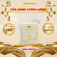 Combo 5 Bịch Bông Tẩy Trang Cotton Pads - Bông 100% Cotton Nhẹ Nhàng, Siêu Thấm, Dùng Cho Tẩy Trang và Nước Hoa Hồng