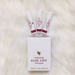 Combo 12 Tuýp Son Dưỡng Môi Đa Năng Aloe Lips FOREVER 022flp - Sáp Ong và Jojoba Giữ Ẩm, Chống Lão Hóa Từ Mỹ