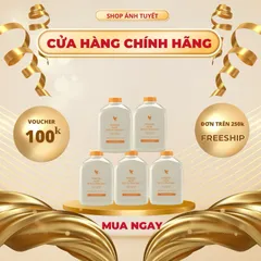 Thùng Nước (12 Bình) Forever Aloe Bits N’peaches 077 Flp Nước Uống Dinh Dưỡng Lô hội Aloe Vera.