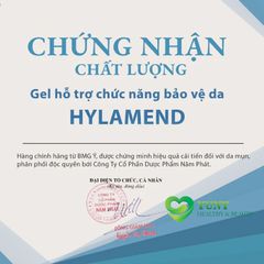 Gel Hylamend 30ml - Viên Uống Ngăn Ngừa Mụn, Làm Dịu Da, Cải Thiện Và Phục Hồi Da Sau Mụn, Xuất Xứ Italy