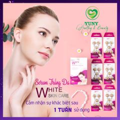 Serum Trắng Da White Skin Care - Tinh Chất Dưỡng Ẩm Chống Lão Hoá, Mờ Nám, 6 Vỉ x 5 Viên, Vitamin E, Chiết Xuất Thiên Nhiên
