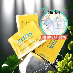 Xà Phòng ATIDS 80g - Giảm Mụn Ngực, Lưng, Giúp Giảm Dày Sừng Nang Lông, Tẩy Tế Bào Chết, Chống Nhờn Da, Salicylic Acid & Sulfur