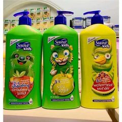 Sữa Tắm Gội Suave Kids 3in1 - Sản phẩm chăm sóc da và tóc cho trẻ em, an toàn cho da nhạy cảm, hương thơm dễ chịu, tiện lợi sử dụng.