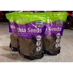 Hạt Chia Organic Gói 1kg - Hạt Dinh Dưỡng Lành Mạnh Cung Cấp Omega-3 và Chất Xơ Cho Chế Độ Ăn Kiêng Tối Ưu