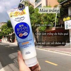 Sữa rửa mặt Kose Softymo White 220g
