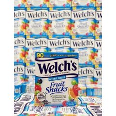 Hộp Kẹo Dẻo Trái Cây Welch's Fruit Snacks 90 Gói - Hương vị Tươi Ngon, An Toàn cho Sức Khỏe, Món Ngon Dành Cho Gia Đình
