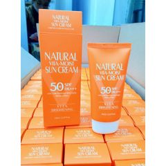 Kem Chống Nắng 3W Clinic Natural Vita - Moist Sun Cream SPF50 - Dưỡng ẩm, Chống nắng, Không gây nhờn, Phù hợp da nhạy cảm