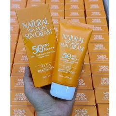 Kem Chống Nắng 3W Clinic Natural Vita - Moist Sun Cream SPF50 - Dưỡng ẩm, Chống nắng, Không gây nhờn, Phù hợp da nhạy cảm