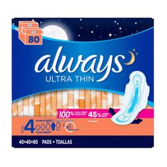 Băng vệ sinh Always Ultra Thin Advanced Overnight 80 miếng 231229