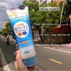 Sữa Rửa Mặt Collagen Kose Softymo 220G ( Xanh Nhạt)