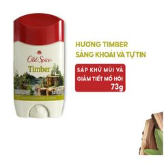 Sáp Khử Mùi Và Giảm Tiết Mồ Hôi Old Spice Timber 73g (Sáp Trắng)