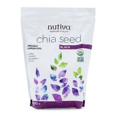 Hạt chia hữu cơ Nutiva Mỹ 907g - Hạt chia đen 