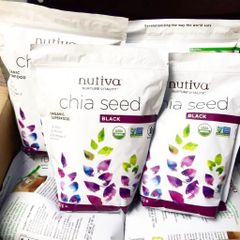 Hạt chia hữu cơ Nutiva Mỹ 907g - Hạt chia đen 