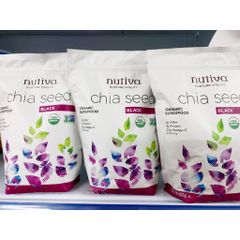 Hạt chia hữu cơ Nutiva Mỹ 907g - Hạt chia đen 