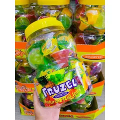 Rau Câu Trái Cây Tự Nhiên Fruzel Jelly 1,45Kg - Đồ Ăn Vặt Ngon Miệng, Lành Tính, Hương Vị Tươi Mát Cho Cả Gia Đình