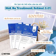 Hộp 10 miếng mặt nạ cấp ẩm da Retinol 0.01 Pretty skin - 25ml