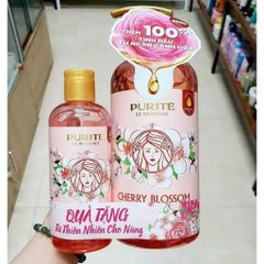 Sữa Tắm Mềm Mịn Purité 850ml + Tặng 250ml - Sản phẩm làm sạch, nuôi dưỡng da với hương liệu tự nhiên, phù hợp mọi loại da.