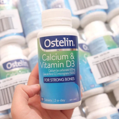 Viên uống Ostelin Calcium & Vitamin D3 - Hỗ trợ sức khỏe xương chắc khỏe, cung cấp canxi và vitamin D3 từ Úc