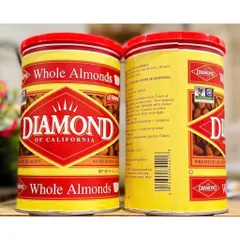 Hạnh Nhân Rang Bơ Diamond 453g - Mỹ, Snack Dinh Dưỡng Ngon Miệng, Hạt Hạnh Nhân Béo Ngậy, Lợi Ích Cho Sức Khỏe